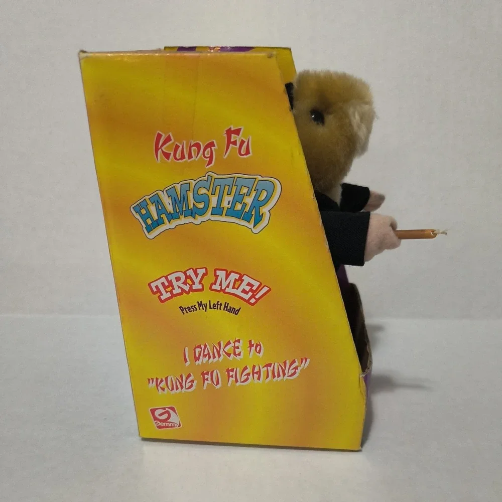Gemmy 2001 Kung Fu Karate Hamster Martial Arts In Original Box SEE NOTES